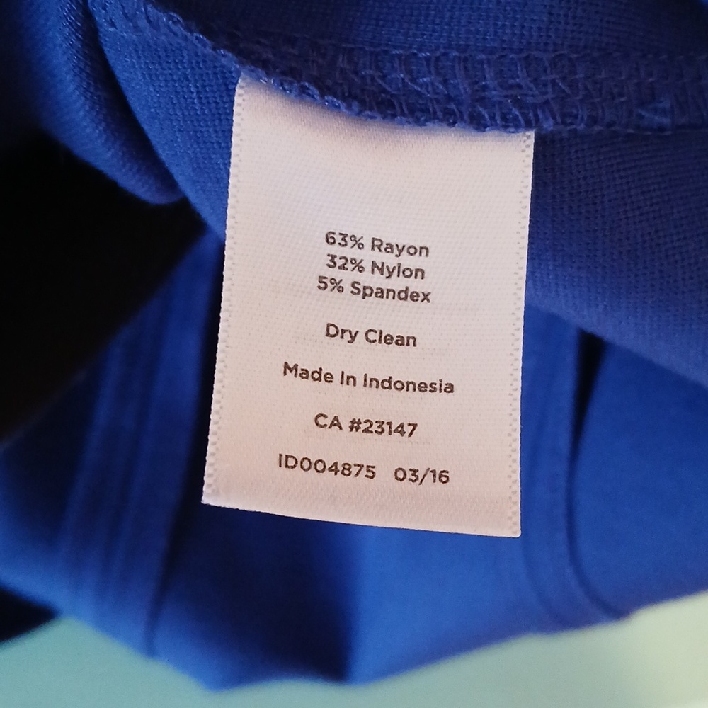 Nwot TALBOTS Sz 10 Blue Dress - Picture 11 of 11